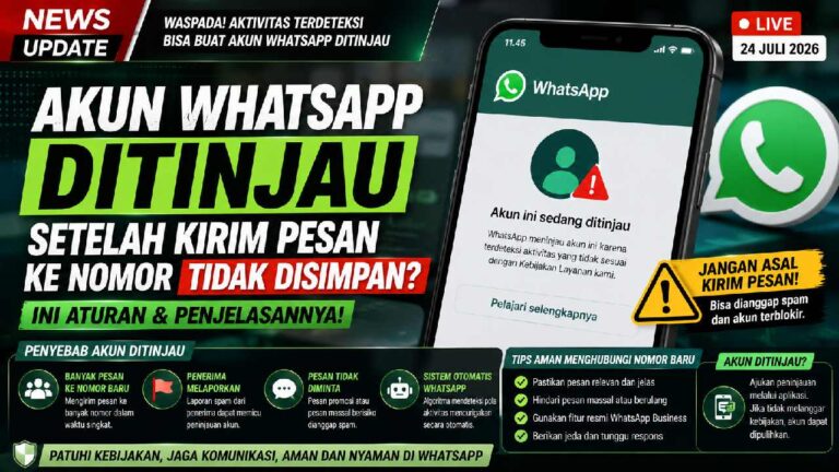 Akun WhatsApp Ditinjau Setelah Kirim Pesan ke Nomor Baru? Ini Aturan dan Penjelasannya