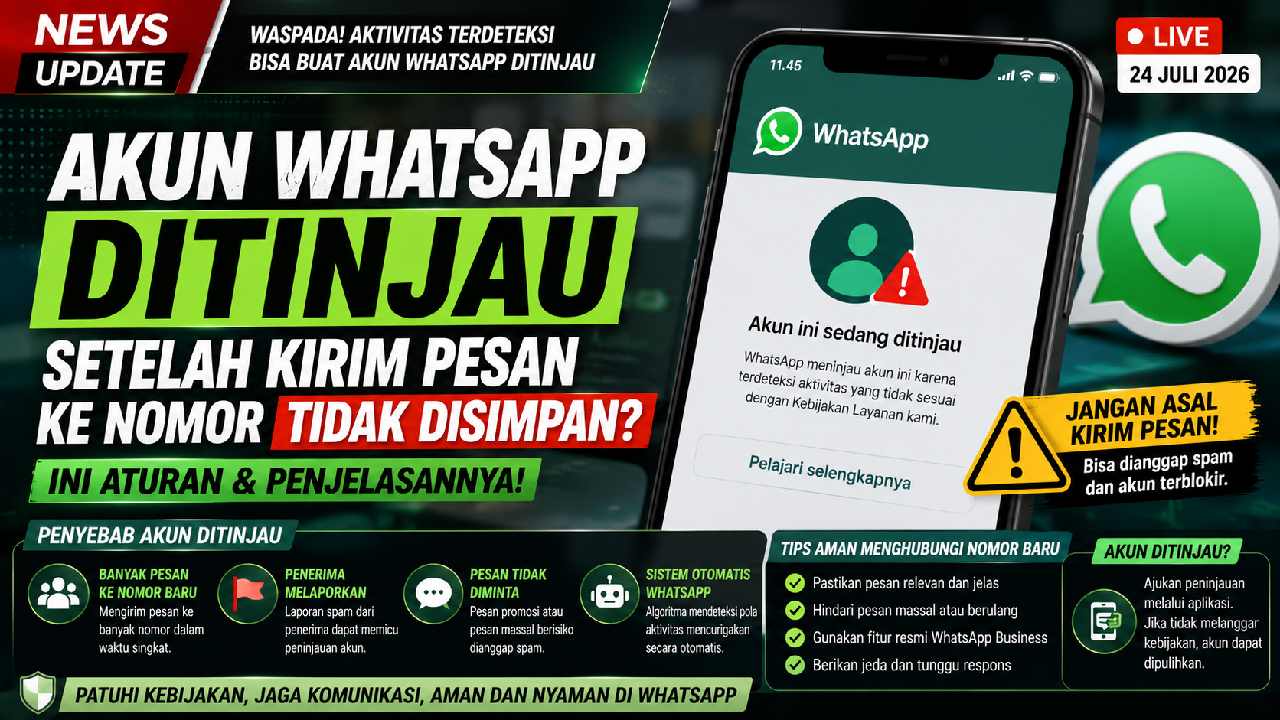 Akun WhatsApp Ditinjau Setelah Kirim Pesan ke Nomor Baru? Ini Aturan dan Penjelasannya