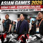 Asian Games 2026 Memasuki Hari Kelima, Indonesia Evaluasi Medali dan Kejar Target Emas