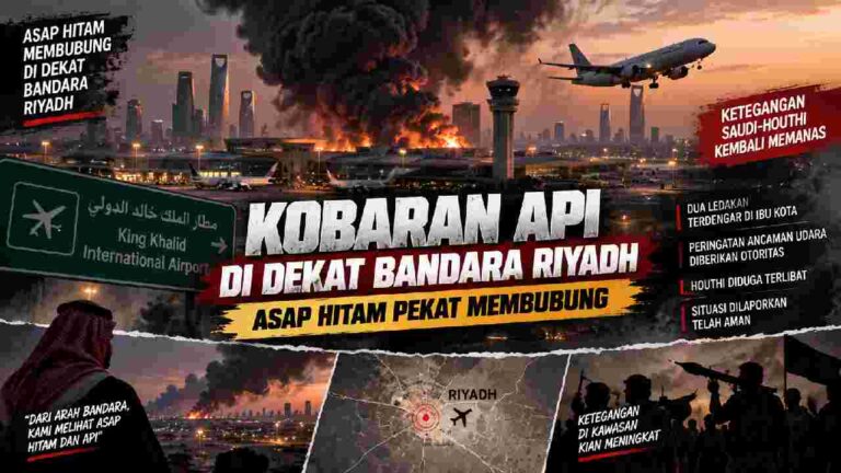 Kobaran Api Dekat Bandara Riyadh, Ketegangan Saudi-Houthi Kembali Memanas