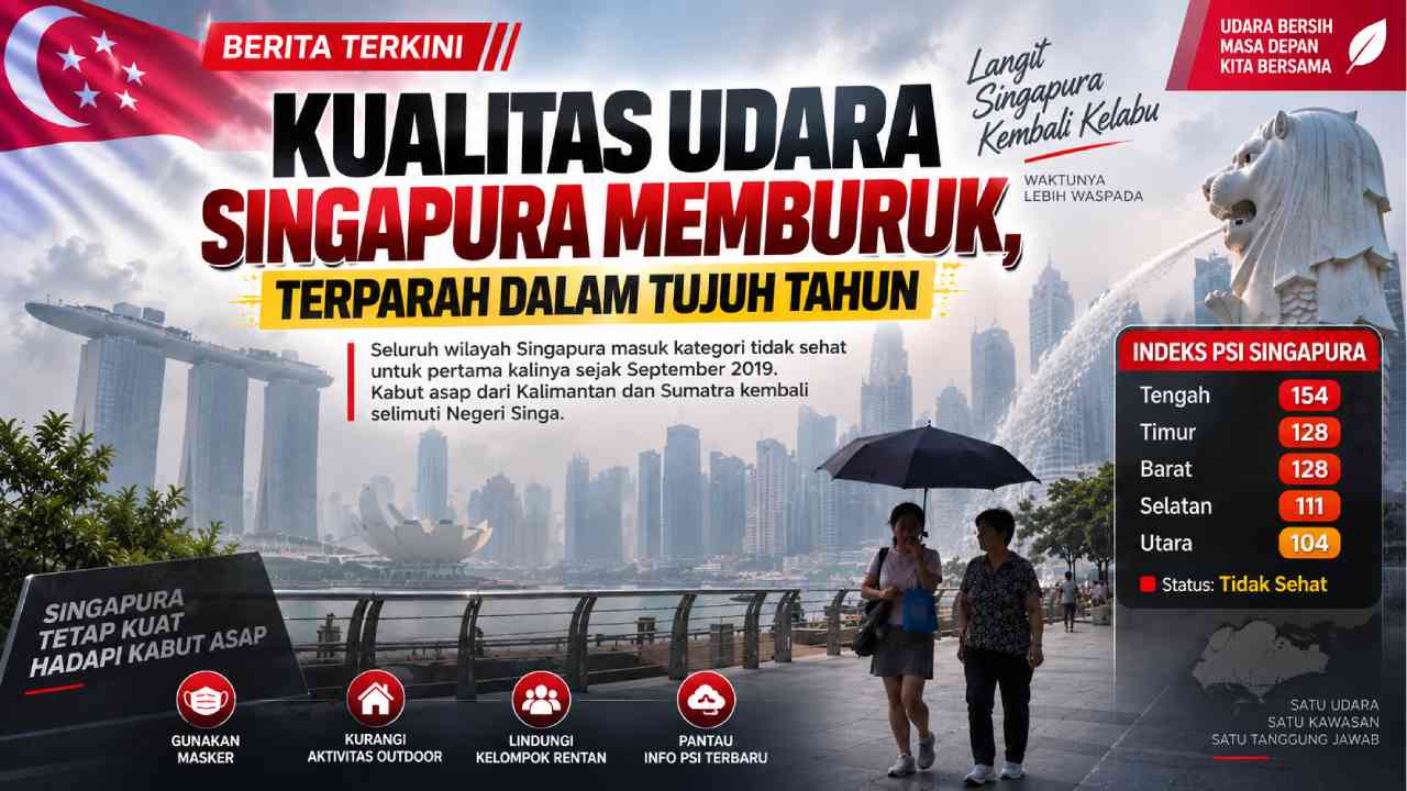 Kualitas Udara Singapura Memburuk, Terparah dalam Tujuh Tahun
