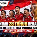 Penantian 28 Tahun Berakhir, Beregu Putra Indonesia Akhirnya Rebut Emas