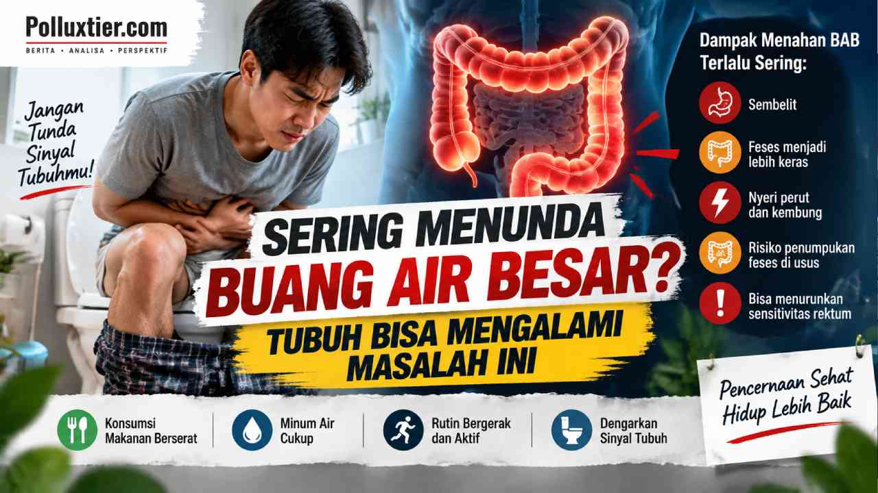 Sering Menunda Buang Air Besar, Tubuh Bisa Mengalami Masalah Ini