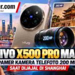 Vivo X500 Pro Max Pamer Kamera Telefoto 200 MP saat Dijajal di Shanghai