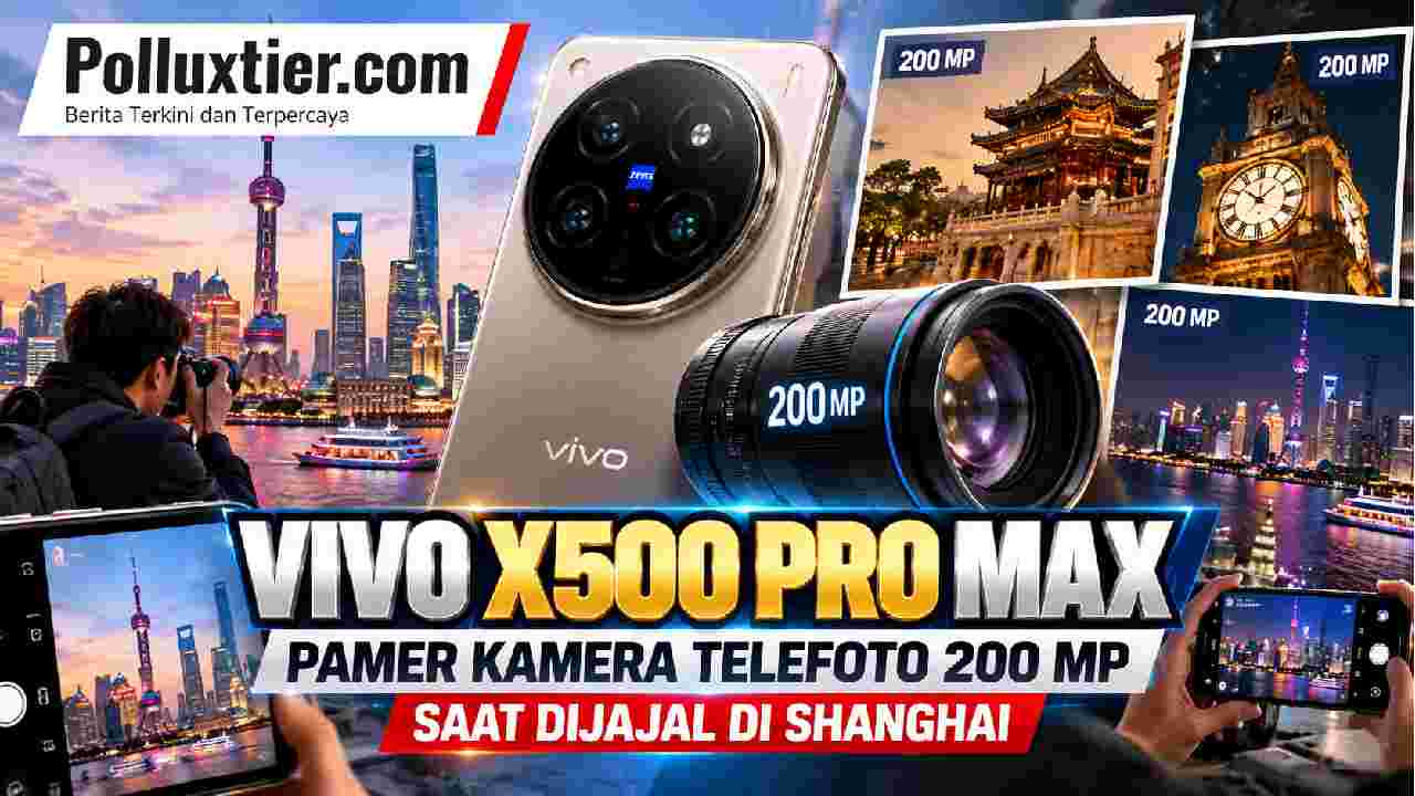 Vivo X500 Pro Max Pamer Kamera Telefoto 200 MP saat Dijajal di Shanghai