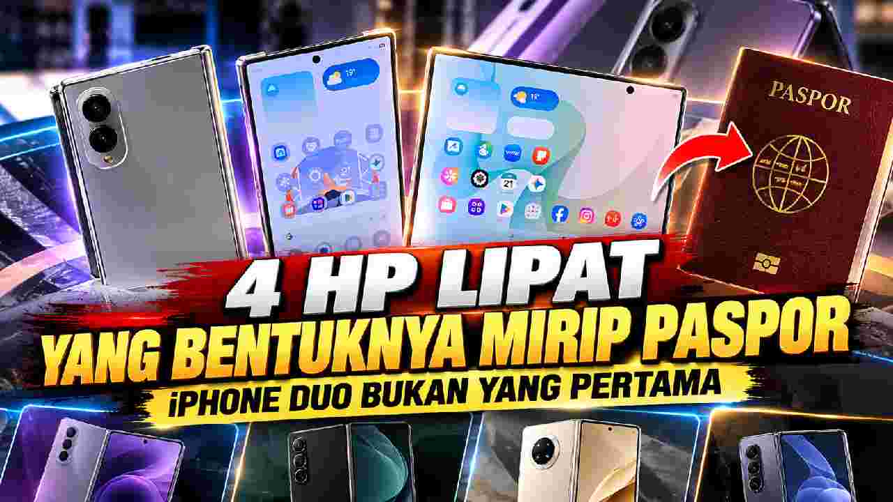 4 HP Lipat Mirip Paspor, iPhone Duo Ternyata Bukan Pelopor