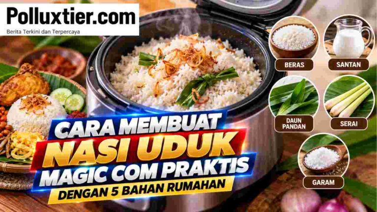 Cara Membuat Nasi Uduk Magic Com Praktis dengan 5 Bahan Rumahan