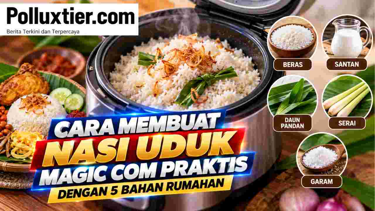 Cara Membuat Nasi Uduk Magic Com Praktis dengan 5 Bahan Rumahan