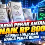 Harga Perak Antam Melonjak Rp800, Pasar Global Ikut Menguat