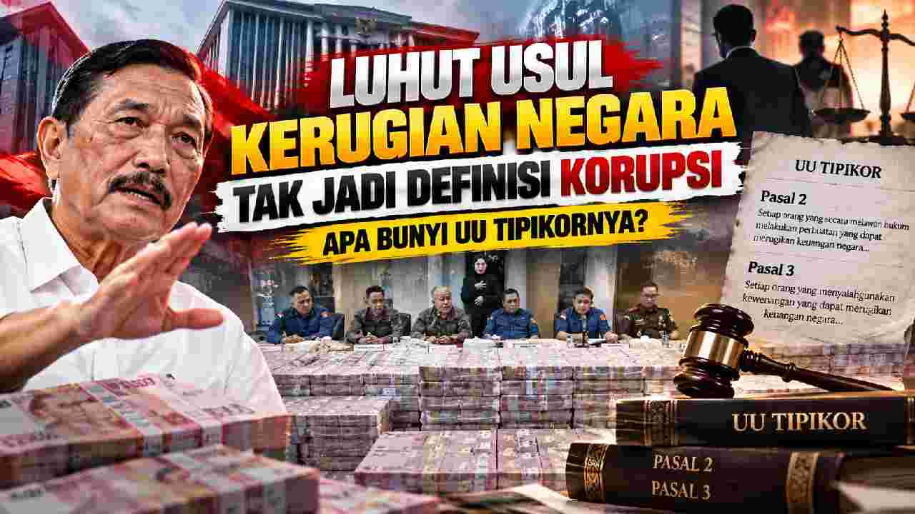 Luhut Usul Kerugian Negara Tak Lagi Jadi Unsur Korupsi, UU Tipikor Jadi Sorotan