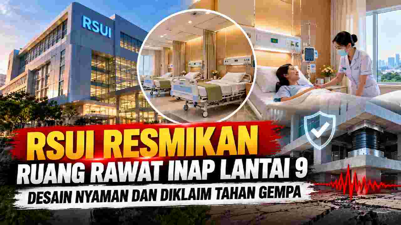 RSUI Buka Rawat Inap Baru, Nyaman dan Diklaim Tahan Gempa