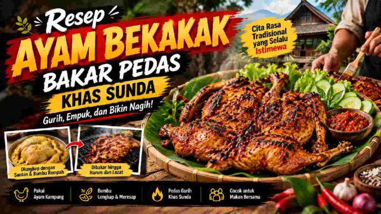 Resep Ayam Bekakak Bakar Pedas Khas Sunda, Gurih dan Empuk